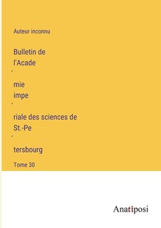 Front cover_Bulletin de l'Académie impériale des sciences de St.-Pétersbourg