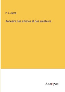 Front cover_Annuaire des artistes et des amateurs