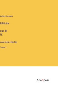 Couverture_Bibliothèque de l'École des chartes