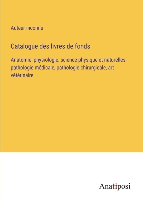 Couverture_Catalogue des livres de fonds