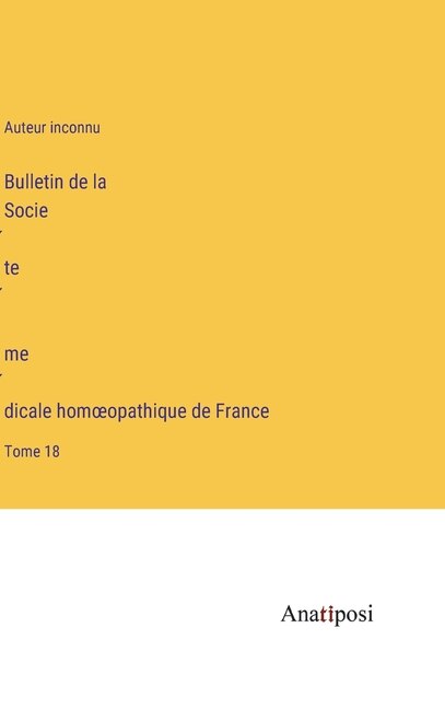 Front cover_Bulletin de la Société médicale homoeopathique de France