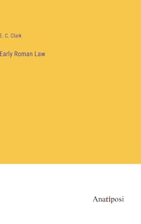 Couverture_Early Roman Law