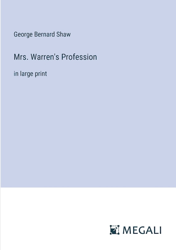 Couverture_Mrs. Warren's Profession