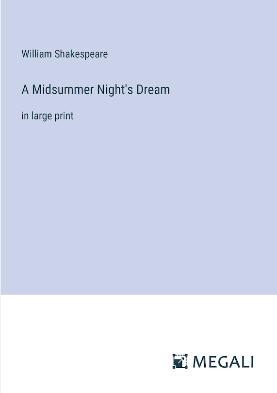 Front cover_A Midsummer Night's Dream