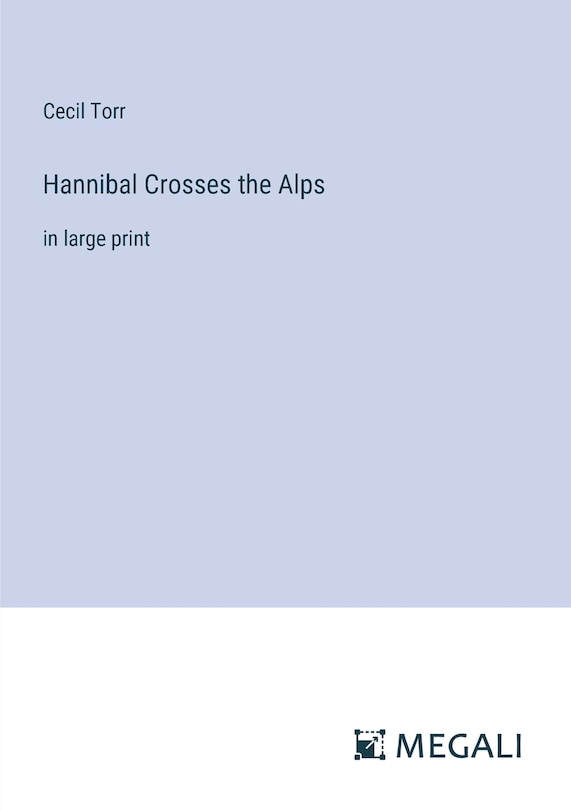 Couverture_Hannibal Crosses the Alps
