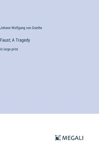 Front cover_Faust; A Tragedy
