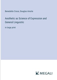 Couverture_Aesthetic as Science of Expression and General Linguistic