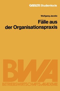 Front cover_Fälle aus der Organisationspraxis