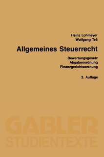 Front cover_Allgemeines Steuerrecht