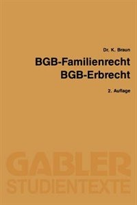 Front cover_BGB -- Familienrecht, BGB -- Erbrecht