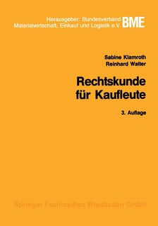 Front cover_Rechtskunde für Kaufleute