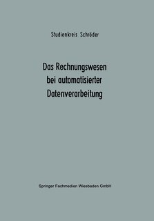 Front cover_Das Rechnungswesen bei automatisierter Datenverarbeitung
