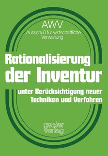 Front cover_Rationalisierung der Inventur unter Berücksichtigung neuer Techniken und Verfahren