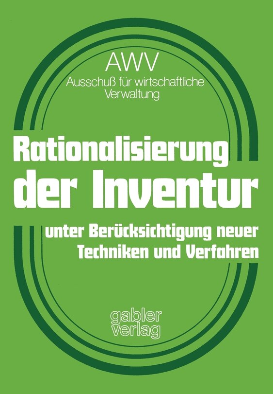 Front cover_Rationalisierung der Inventur unter Berücksichtigung neuer Techniken und Verfahren