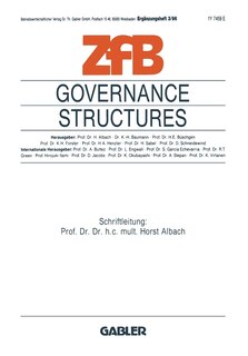 Couverture_Governance Structures