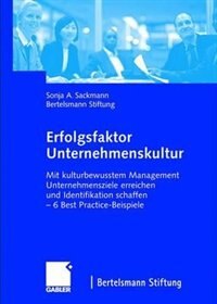 Front cover_Erfolgsfaktor Unternehmenskultur