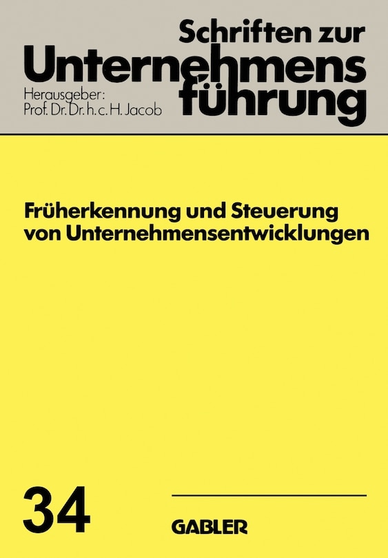 Front cover_Früherkennung und Steuerung von Unternehmensentwicklungen