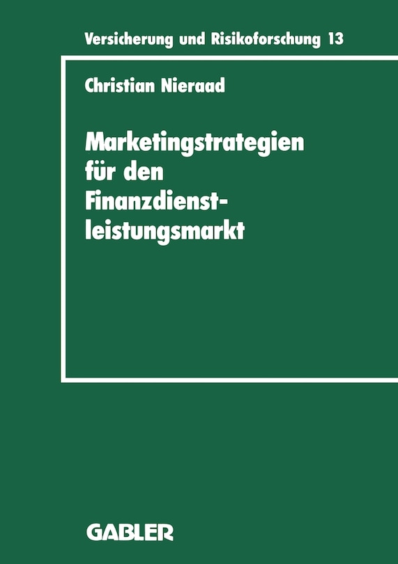Front cover_Marketingstrategien für den Finanzdienstleistungsmarkt