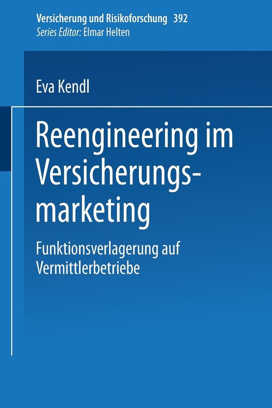 Front cover_Reengineering im Versicherungsmarketing
