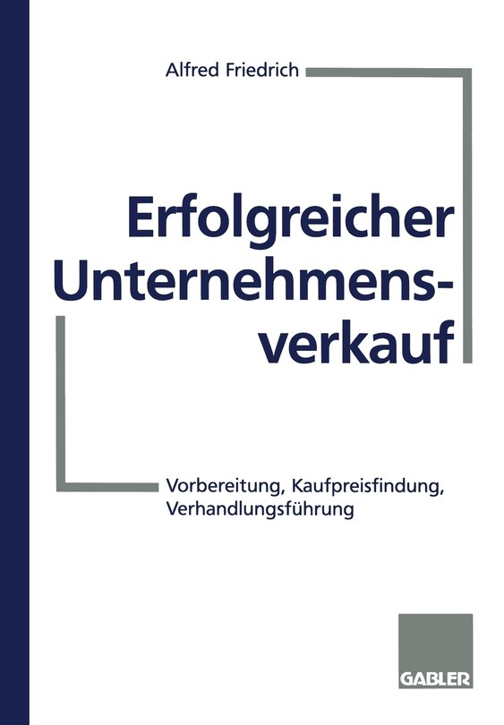 Couverture_Erfolgreicher Unternehmensverkauf