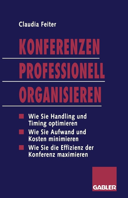 Front cover_Konferenzen Professionell Organisieren
