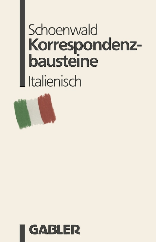 Front cover_Korrespondenzbausteine Italienisch