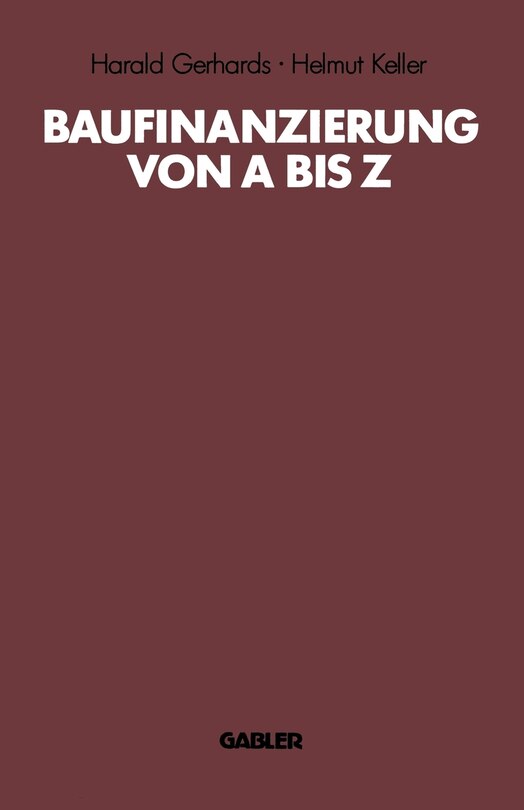 Couverture_Baufinanzierung von A bis Z