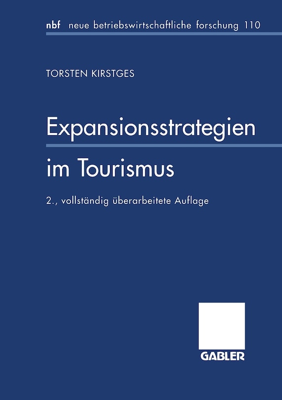 Front cover_Expansionsstrategien im Tourismus
