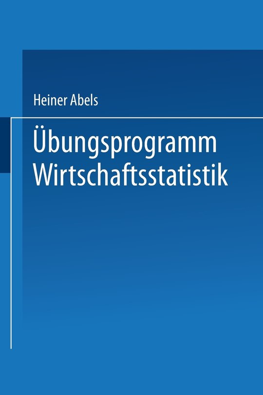 Couverture_Übungsprogramm Wirtschaftsstatistik