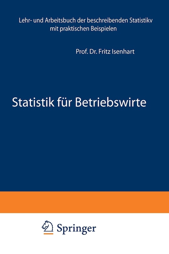 Front cover_Statistik für Betriebswirte