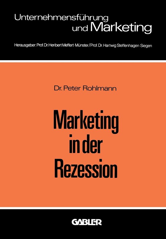 Front cover_Marketing in der Rezession