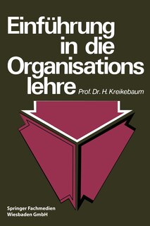 Front cover_Einführung in die Organisationslehre