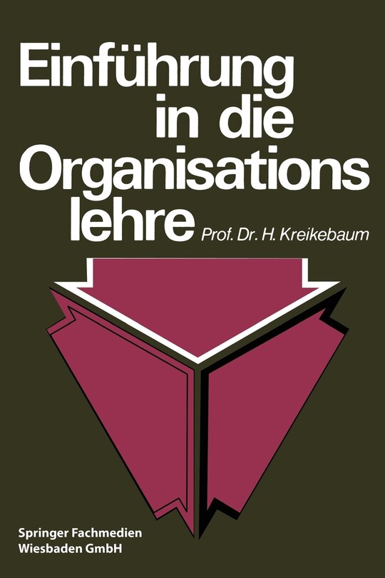 Front cover_Einführung in die Organisationslehre
