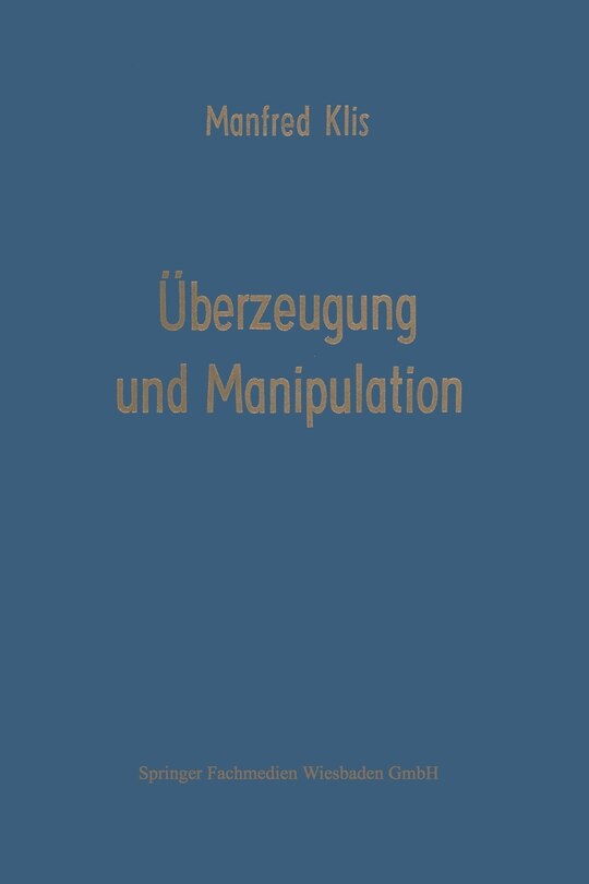 Front cover_Überzeugung und Manipulation