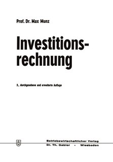 Front cover_Investitionsrechnung