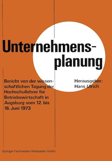 Front cover_Unternehmensplanung