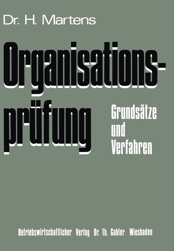 Front cover_Organisationsprüfung