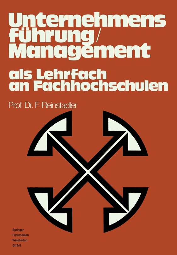 Front cover_Unternehmensf&uuml;hrung / Management als Lehrfach an Fachhochschulen