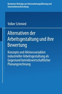Couverture_Alternativen Der Arbeitsgestaltung Und Ihre Bewertung