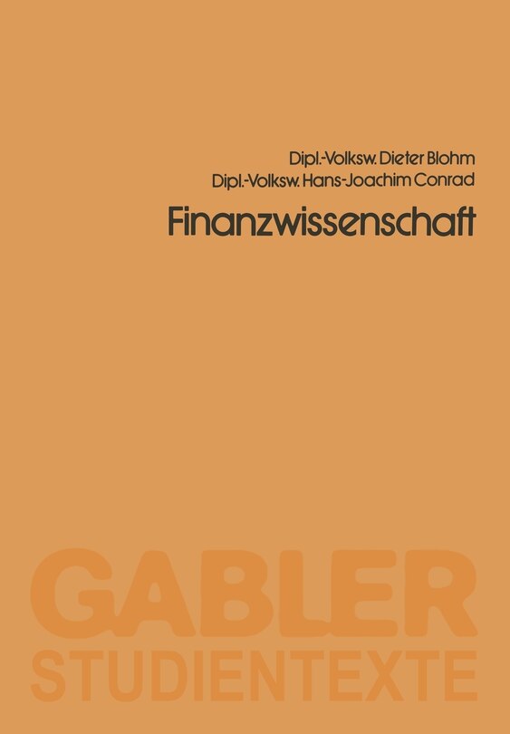 Front cover_Finanzwissenschaft