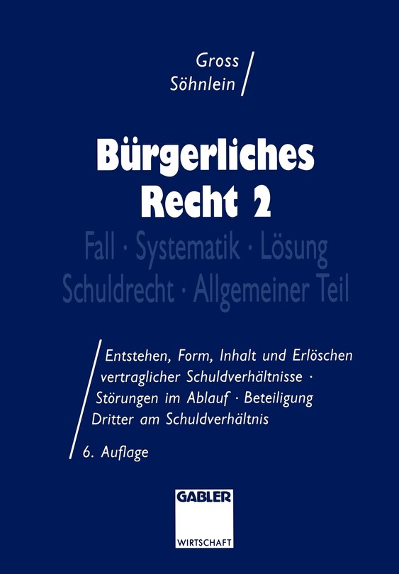 Front cover_B&uuml;rgerliches Recht 2