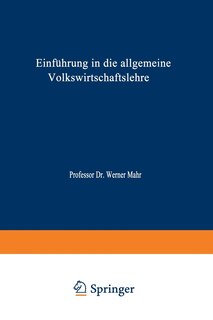 Front cover_Einführung in die Allgemeine Volkswirtschaftslehre
