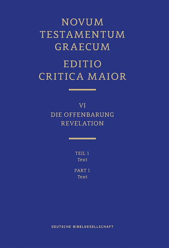 Front cover_Novum Testamentum Graecum: Editio Critica Maior (ECM) VI/1: Revelation, Text
