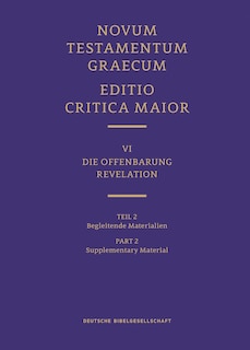 Front cover_Novum Testamentum Graecum, Editio Critica Maior VI/2: Revelation, Supplementary Material