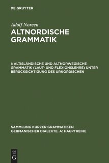 Couverture_Altisländische und altnorwegische Grammatik (Laut- und Flexionslehre) unter Berücksichtigung des Urnordischen
