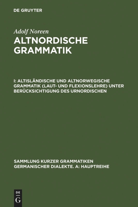 Couverture_Altisländische und altnorwegische Grammatik (Laut- und Flexionslehre) unter Berücksichtigung des Urnordischen