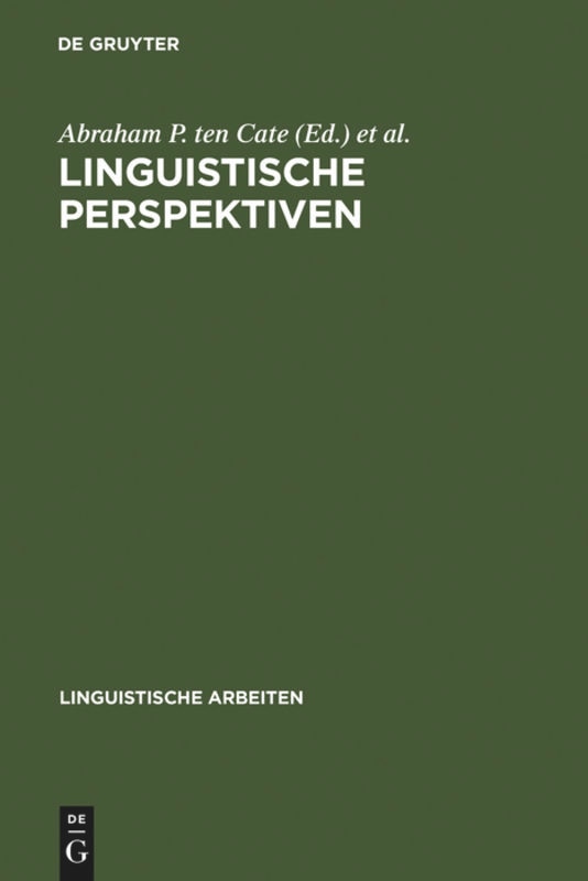 Front cover_Linguistische Perspektiven