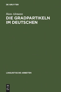 Couverture_Die Gradpartikeln im Deutschen