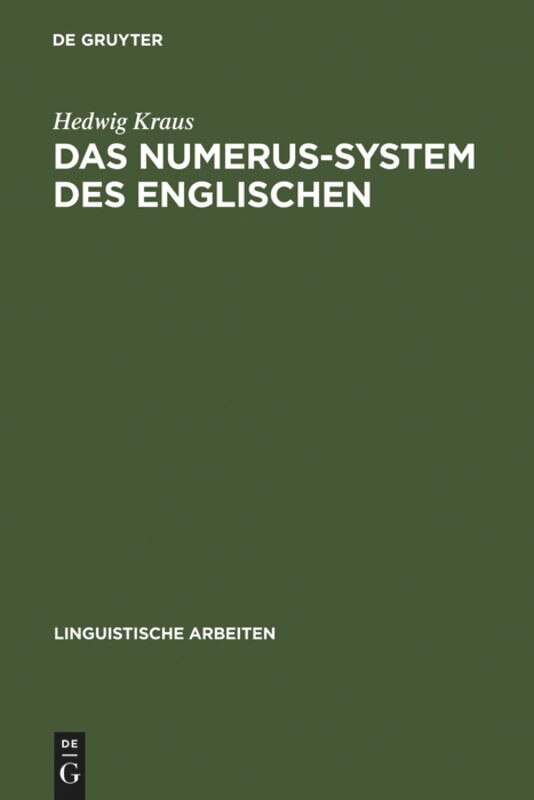 Couverture_Das Numerus-System des Englischen