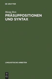 Front cover_Präsuppositionen und Syntax